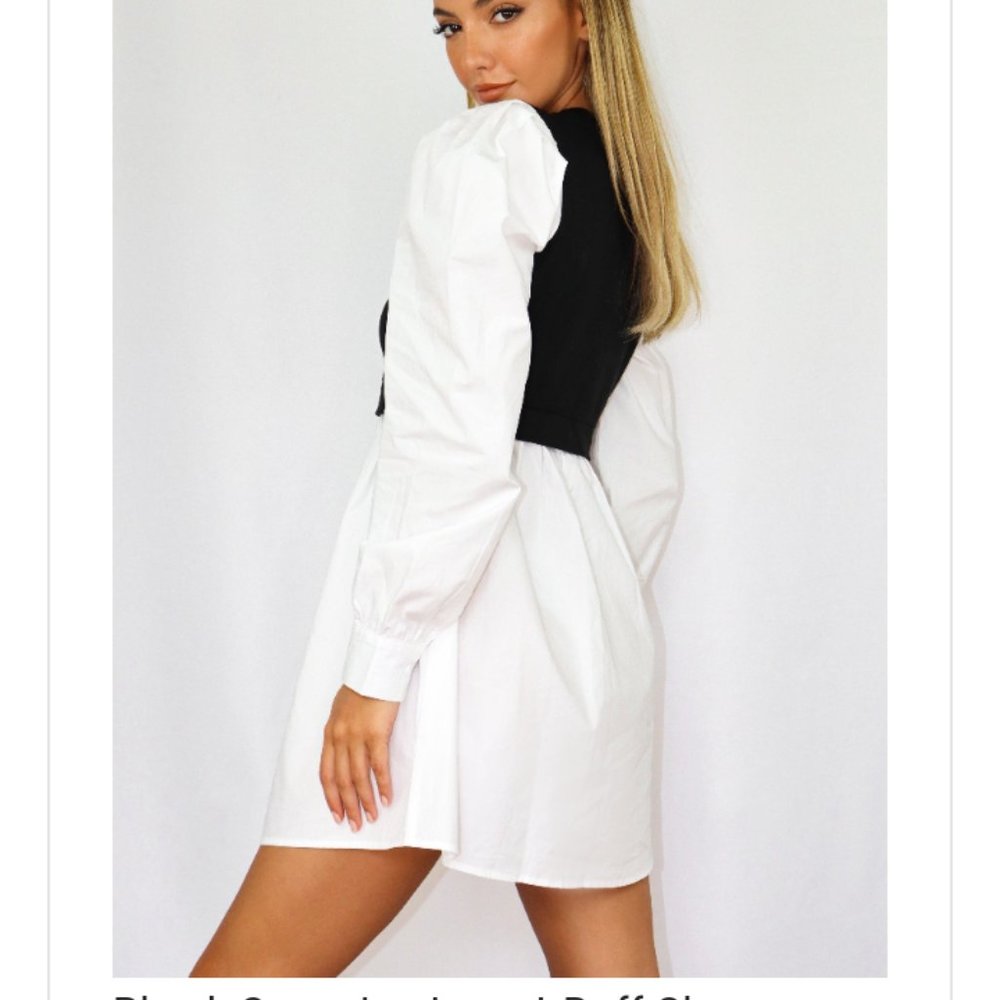 Asos Puff sleeve shirt dress